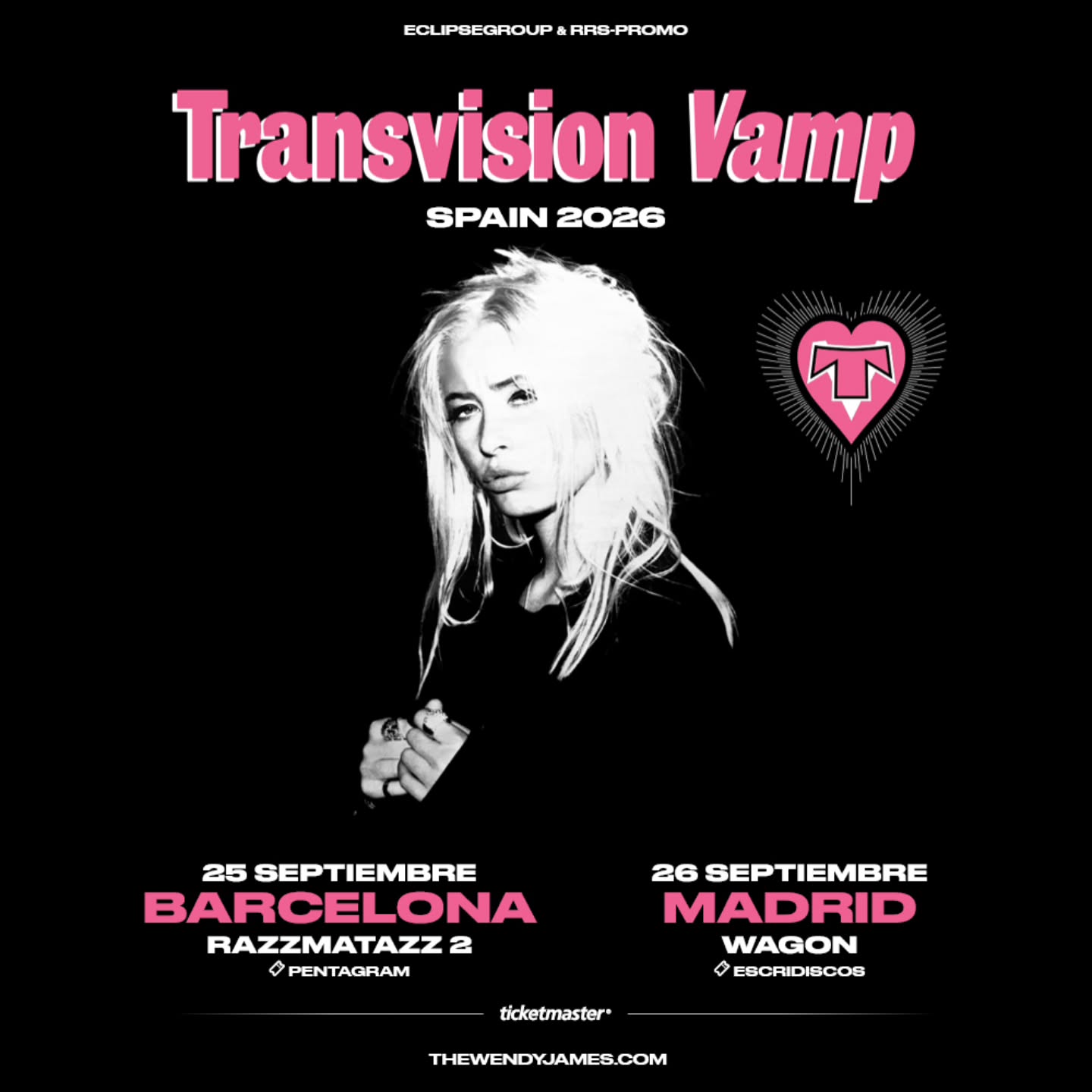 Transvision Vamp Tour Poster 2026